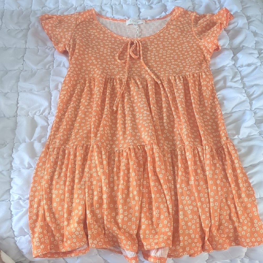 Jessica Simpson Peach Floral Top